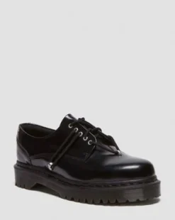 Zeffir 5-eye Leather Bex -kengät in Musta