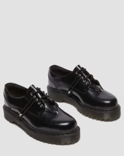 Zeffir 5-eye Leather Bex -kengät in Musta