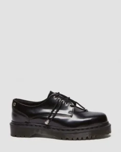 Zeffir 5-eye Leather Bex -kengät in Musta